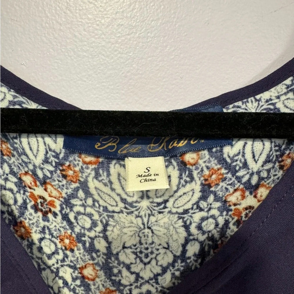 Blue Rain peasant top - Picture 2 of 3